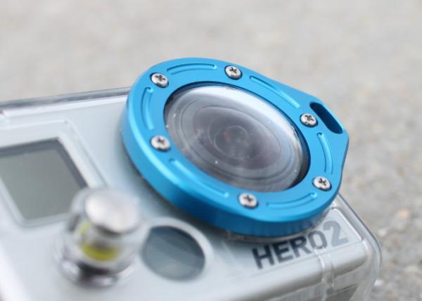 G TMC GoPro Aluminum LANYARD RING Mount For Hero2 ( Blue)